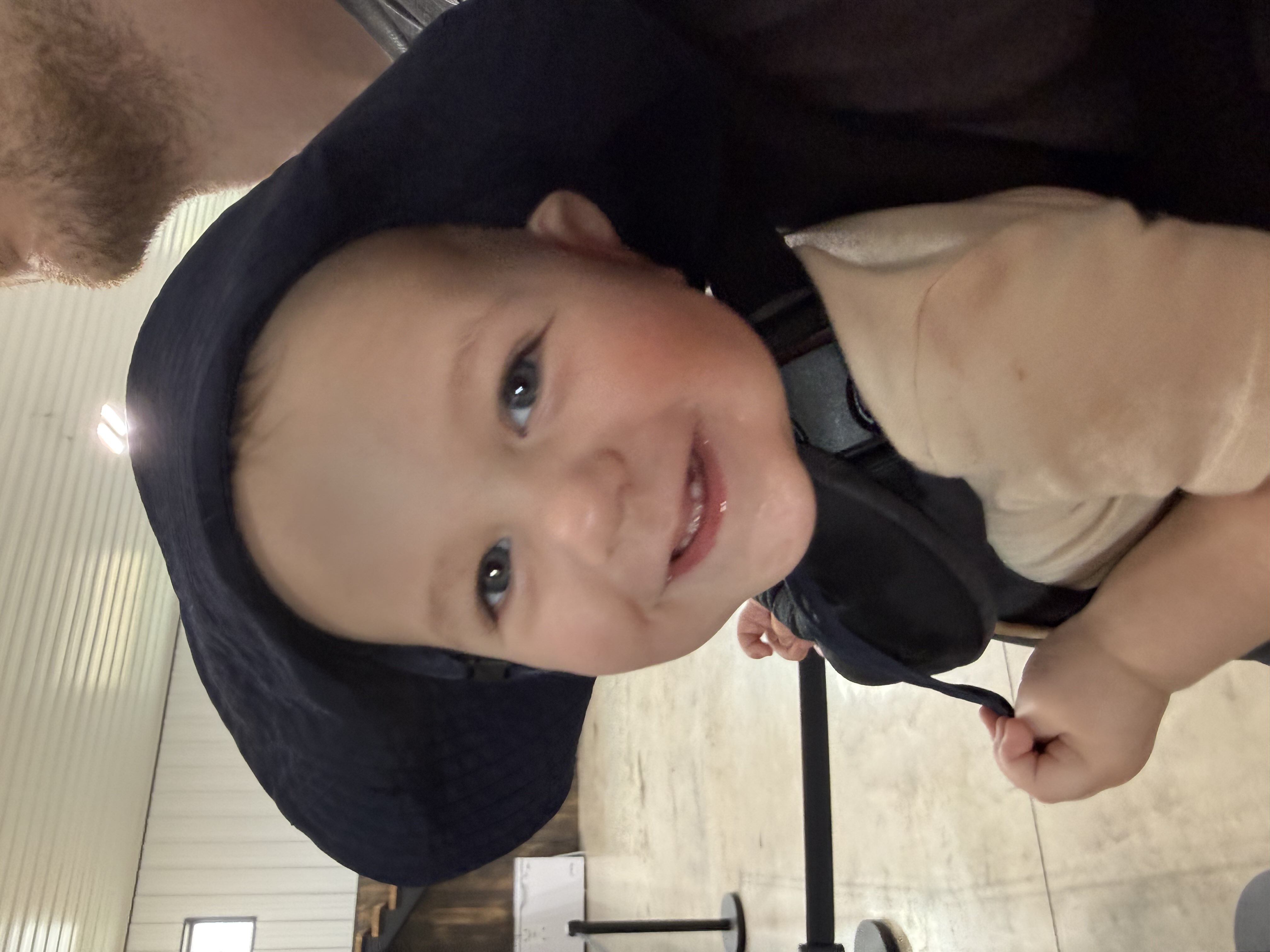 Calvin is happy to be here at Sweeting Orchards.